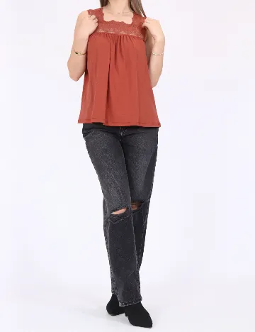 Bluza Vero Moda, caramiziu Maro