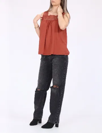Bluza Vero Moda, caramiziu Maro