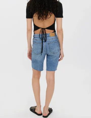 Pantaloni scurti Vero Moda, albastru