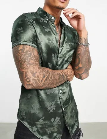 Camasa ASOS, verde