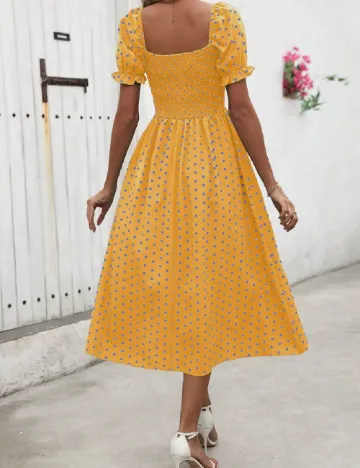 Rochie medie SHEIN, mustar Galben