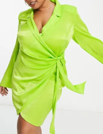 Rochie scurta ASOS Curve, verde