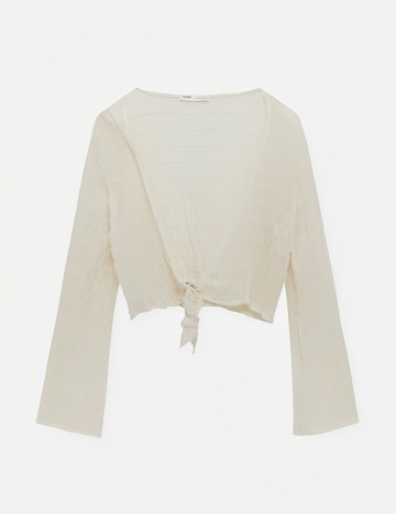 Bluza Pull&Bear, ecru