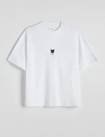 Tricou Reserved, alb