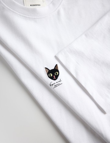Tricou Reserved, alb