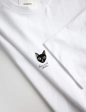 Tricou Reserved, alb