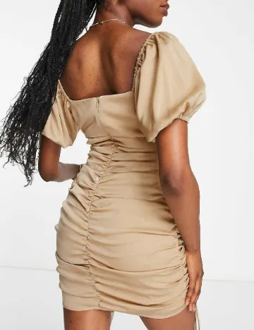Rochie scurta Gilli, maro deschis