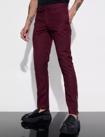 Pantaloni Boohoo MAN, visiniu