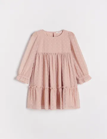 Rochie Reserved, roz pudra