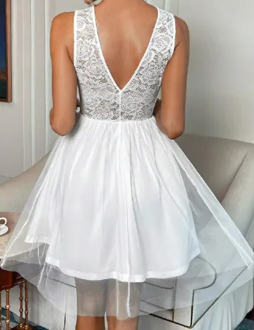 Rochie scurta SHEIN, alb