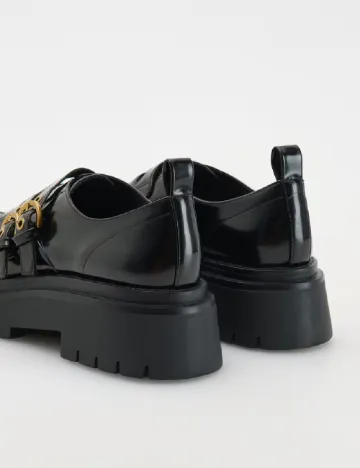 Mocasini Reserved, negru