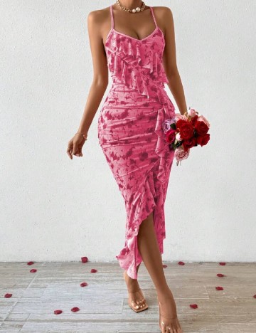 Rochie lunga SHEIN, roz