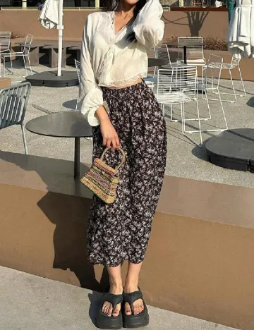 Fusta Dazy, floral print