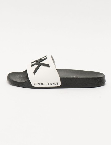 Slapi Kendall&Kylie, alb/negru