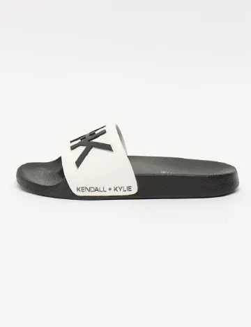 Slapi Kendall&Kylie, alb/negru