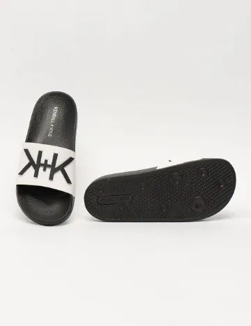 Slapi Kendall&Kylie, alb/negru