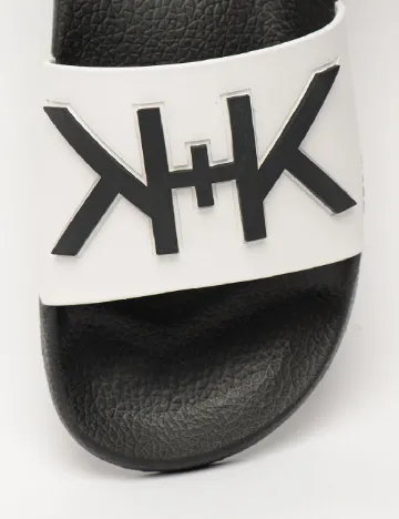Slapi Kendall&Kylie, alb/negru