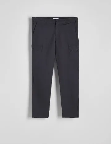 Pantaloni Reserved, gri inchis