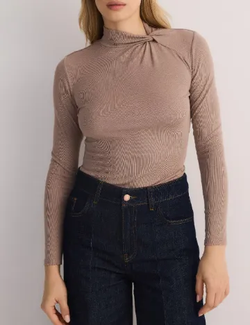 Bluza Reserved, maro deschis Maro
