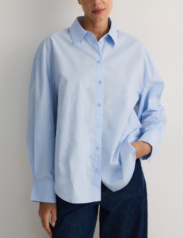 Camasa Oversize Reserved, albastru
