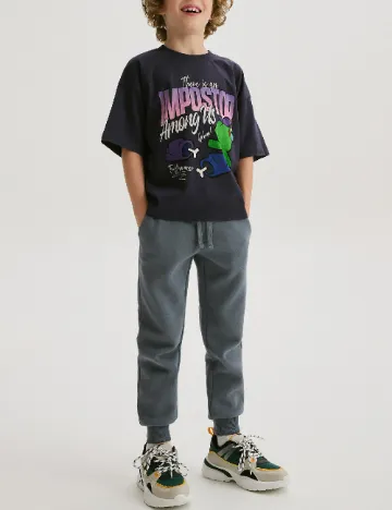 Tricou Oversize Reserved, bleumarin Albastru