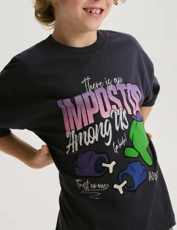 Tricou Oversize Reserved, bleumarin Albastru