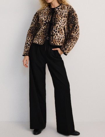 Pantaloni Reserved, negru