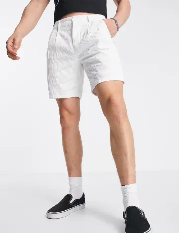 Pantaloni scurti ASOS, alb Alb