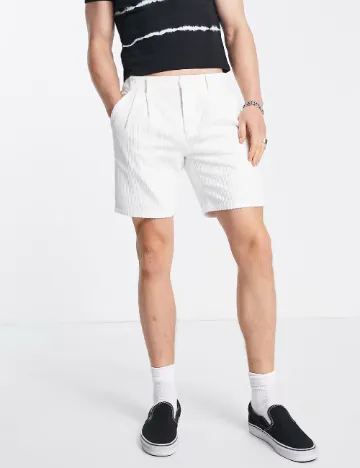 Pantaloni scurti ASOS, alb Alb