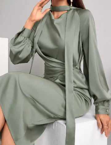 Rochie medie SHEIN, verde