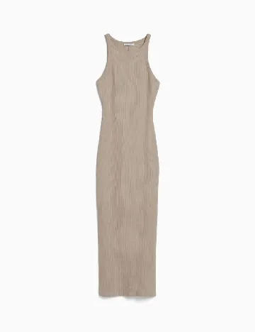 Rochie lunga Bershka, bej