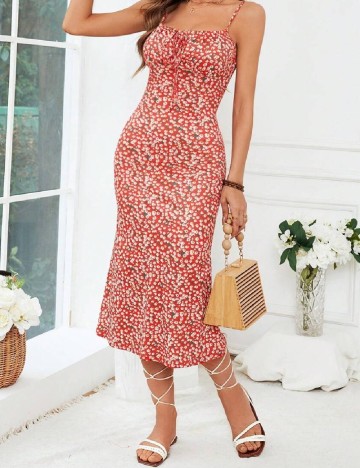 Rochie medie SHEIN, rosu