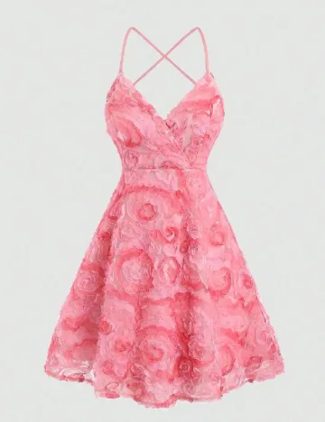 Rochie scurta SHEIN, roz