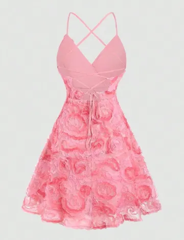 Rochie scurta SHEIN, roz