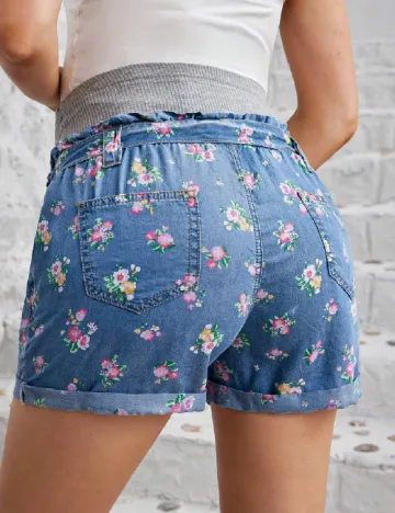 Pantaloni scurti SHEIN Maternity, albastru