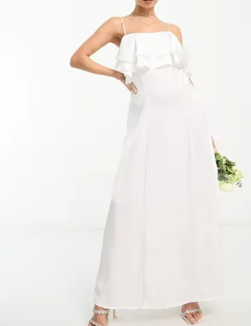 Rochie lunga Vila, alb Alb