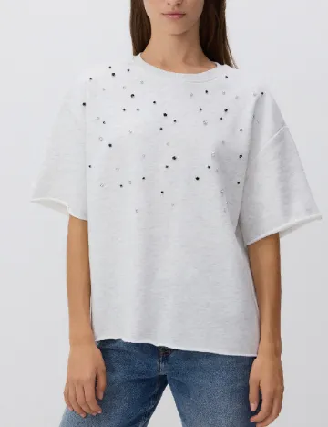 Tricou Oversize Reserved, gri deschis
