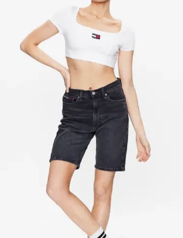 Top Tommy Jeans, alb
