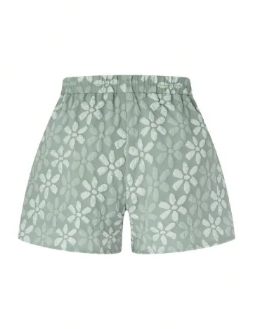 Pantaloni scurti SHEIN CURVE, verde