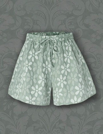 Pantaloni scurti SHEIN CURVE, verde