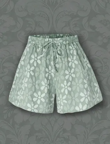 Pantaloni scurti SHEIN CURVE, verde