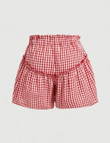 Pantaloni scurti SHEIN CURVE, rosu