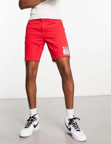 Pantaloni scurti ASOS, rosu