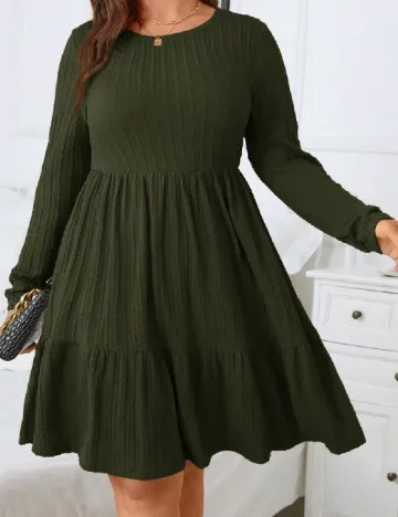 Rochie scurta SHEIN CURVE, verde