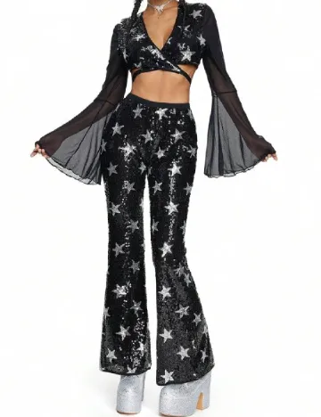 Pantaloni Romwe, negru
