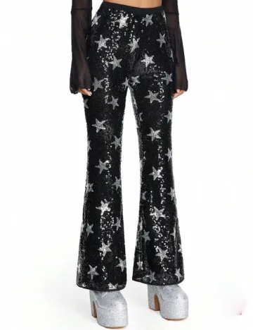 Pantaloni Romwe, negru