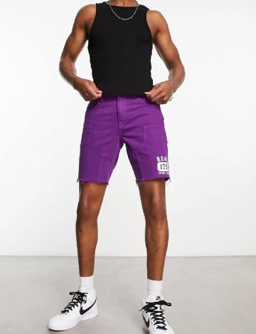 Pantaloni scurti ASOS, mov