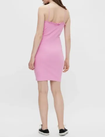 Rochie scurta Pieces, roz