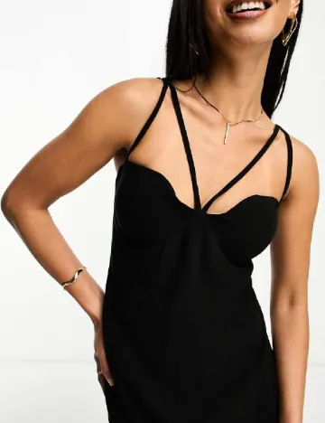 Rochie lunga ASOS, negru Negru