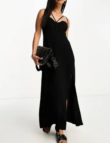 Rochie lunga ASOS, negru Negru